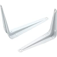 Yardwe Soportes de Estante de 2 Piezas Estilo londinense montado en la Pared Soporte de ángulo de Metal de 90 Grados…